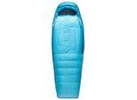 Sea to Summit - Women's Trek Women's -9°C Down Sleeping Bag - Daunenschlafsack Gr Long - max. Body Length 185 cm Zip: Right Blau