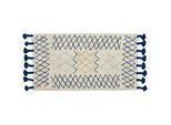 Teppich ERZINCAN Beige 80 x 150 cm Baumwolle