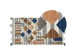 Teppich KASAKH Bunt 80 x 150 cm Wolle Kelim