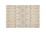 Teppich KADAPA Beige 140 x 200 cm Baumwolle