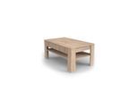 Vicco Couchtisch mit Schublade Beistelltisch Kaffeetisch 92,2 x 60 cm Sonoma
