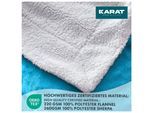 Karat homeliving Kuscheldecke Glory Doppelseitig Himmelblau