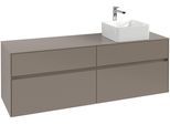 Villeroy & Boch Waschtischunterschrank Collaro C05100 1600x548x500mm 4 Ausz. Waschtisch re Wine Red C05100AH