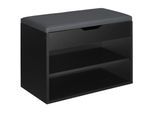 tectake® Schuhbank, für 6 Paar Schuhe, großes Klappfach, 60 x 30 x 43,5 cm