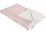 Wohndecke ESKIMO "Artemis 140 x 210 cm", rosa (hellrosa), B:140cm L:210cm, Baumwolle, Wohndecken, Wohndecke