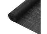 vidaXL Zaunblende Schwarz 3,6x50 m HDPE 75 g/m²