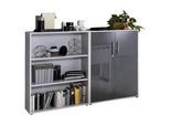 Aktenschrank Office Edition Sw Set 1 niedrig Grau