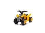 Chipolino Kinder Elektro-Rutschauto CAT ATV, Gaspedal, Piepton am Lenkrad, 25 kg gelb