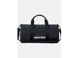 Weekender CALVIN KLEIN JEANS "CKJ GRAPHIC CK CROSSBODY DUFFLE", Herren, Gr. B/H/T: 45cm x 24cm x 24cm, schwarz, Textil, unifarben, Taschen Weekender, Herren Reisetasche, Sporttasche, Freizeittasche mit Logoschriftzug