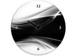 Wanduhr ARTLAND "Kreatives Element", schwarz, T:1,8cm, Wanduhren, Wanduhr, wahlweise mit Quarz- oder Funkuhrwerk, lautlos ohne Tickgeräusche