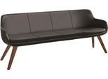 Essbank MUSTERRING "Tavia", braun (dunkelbraun, wild, nussbaum), B:200cm H:87cm T:66cm, Sitzbänke, Essbank, Stativgestell Wildnussbaum massiv geölt, Breite 180, 200 oder 220 cm