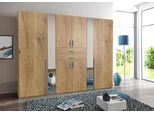 Kleiderschrank WIMEX "Vanea", braun (plankeneichefarben), B:270cm H:208cm T:58cm, Schränke, Kleiderschrank Drehtürenschrank