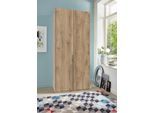 Kleiderschrank WIMEX "New York", braun (plankeneichefarben), B:90cm H:208cm T:58cm, Schränke, Kleiderschrank, in vielen Breiten, 208 oder 236cm hoch