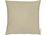 Dekokissen APELT "ALASKA" Gr. 1, beige (sand, unifarben), B:40cm L:40cm, Baumwolle, Polyester, Dekokissen_Sitzkissen_Kissenhüllen, Uni, Kissenhülle ohne Füllung, 1 Stück