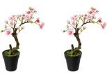 Kunstblume CREATIV GREEN "Mandelbonsai im Topf", rosa, H:26cm, Kunststoff, Kunstpflanzen