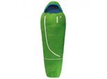 Grüezi Bag - Biopod Wolle Kids World Traveller - Kinderschlafsack Gr bis 170 cm Körpergröße - 140-190 x 65 x 45 cm Grün