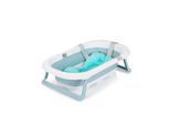 Chipolino Babywanne Isla mit Badekissen faltbar, integrierter Wasserablauf blau