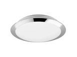LED-Deckenleuchte Umberto Weiß/Chromfarben max. 12 Watt Deckenlampe