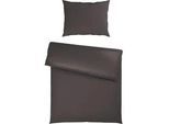 Bettwäsche Xenia Uni Anthrazit ca. 140x200cm