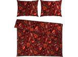 Bettwäsche Nora XXL Rot ca. 200x220cm