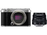 Fujifilm X-M5 Gehäuse Silber + XF 35mm f2 R WR