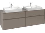 Villeroy & Boch Waschtischunterschrank Collaro C02400 1600x548x500mm 4 Ausz. für 2 Waschtisch Soft G C02400AF
