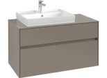 Villeroy & Boch Waschtischunterschrank Collaro C01700 1000x548x500mm 2 Ausz. Waschtisch li Volcano B C01700VL