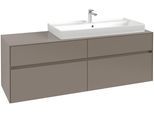 Villeroy & Boch Waschtischunterschrank Collaro C030B0 1600x548x500mm m. Bel. 4 Ausz. Waschtisch re W C030B0AH