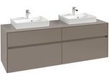 Villeroy & Boch Waschtischunterschrank Collaro C02100 1600x548x500mm 4 Ausz. für 2 Waschtisch Volcan C02100VL