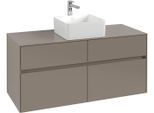 Villeroy & Boch Waschtischunterschrank Collaro C04100 1200x548x500mm 4 Ausz. Waschtisch mittig White C04100AA