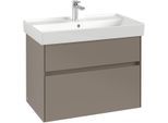 Villeroy & Boch Waschtischunterschrank Collaro 754x546x444mm 2 Ausz. Waschbecken mittig Cashmere G C01000VN