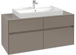 Villeroy & Boch Waschtischunterschrank Collaro C087B0 1200x548x500mm m. Bel. 4 Ausz. Waschtisch mitt C087B0AH