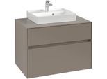 Villeroy & Boch Waschtischunterschrank Collaro C069B0 800x548x500mm m. Bel. 2 Ausz. Waschtisch mitti C069B0AB