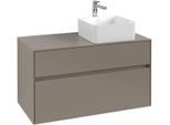 Villeroy & Boch Waschtischunterschrank Collaro C04000 1000x548x500mm 2 Ausz. Waschtisch re White Oak C04000AA