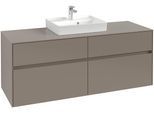 Villeroy & Boch Waschtischunterschrank Collaro C07300 1400x548x500mm 4 Ausz. Waschtisch mittig Soft C07300AF