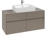 Villeroy & Boch Waschtischunterschrank Collaro C12800 1200x548x500mm 4 Ausz. Waschtisch mittig Marin C12800VQ