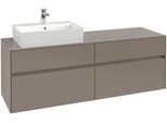 Villeroy & Boch Waschtischunterschrank Collaro C135B0 1600x548x500mm m. Bel. 4 Ausz. Waschtisch li T C135B0VM