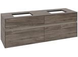 Villeroy & Boch Waschtischunterschrank Collaro C123B0 1600x548x500mm mit Beleuchtung Stone Oak C123B0RK
