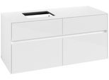 Villeroy & Boch Waschtischunterschrank Collaro C129B0 1200x548x500mm mit Beleuchtung Glossy White C129B0DH
