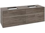 Villeroy & Boch Waschtischunterschrank Collaro C137B0 1600x548x500mm mit Beleuchtung Stone Oak C137B0RK