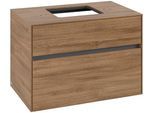 Villeroy & Boch Waschtischunterschrank Collaro 800x548x500mm 2 Ausz. Waschbecken mittig Kansas Oak C12400RH