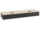 Villeroy & Boch Waschtischunterschrank Antao L17_1 1600x190x500mm mit Beleuchtung mit Struktur FK/AP L17113PD