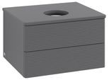 Villeroy & Boch Waschtischunterschrank Antao L18_1 600x360x500mm mit Beleuchtung mit Struktur FK/AP: L18110GK