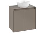 Villeroy & Boch Waschbeckenunterschrank Collaro 600x 548x380mm 2trg. Waschbecken mittig Taupe C15000VM