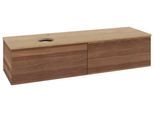 Villeroy & Boch Waschtischunterschrank Antao L37_5 1600x360x500mm mit Beleuchtung mit Struktur FK/AP L37151HM
