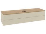 Villeroy & Boch Waschtischunterschrank Antao L25_5 1600x360x500mm mit Beleuchtung mit Struktur FK/AP L25151HJ