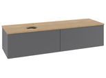 Villeroy & Boch Waschtischunterschrank Antao L37_5 1600x360x500mm mit Beleuchtung mit Struktur FK/AP L37151GK