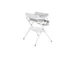 Cangaroo Babywanne Wickeltisch Como 2 in 1 faltbar, Wickelauflage, Zubehörfach grau