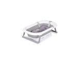 Chipolino Babywanne Isla mit Badekissen faltbar, integrierter Wasserablauf grau