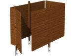 Carport-Geräteraum SKANHOLZ "Abstellraum C1", braun (nussbaum), Holzwerkstoff, Gerätehäuser, aus Profilschalung